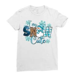 I'm Snow Cute Ladies Fitted T-Shirt -TeeMuse Store pd.2524156144.36.25058322.s3.1 front white ffffff none x0y0 154 800x800 1