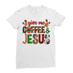 Give Me Coffee & Jesus Ladies Fitted T-Shirt -TeeMuse Store pd.2524467145.36.25058203.s3.1 front white ffffff none x0y0 154 800x800 1