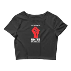 Introvert Unite Meme Crop Top
