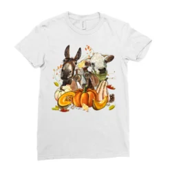 Fall Farm Animals Ladies Fitted T-Shirt -TeeMuse Store pd.2526109336.36.25057260.s3.1 front white ffffff none x0y0 154 800x800 1