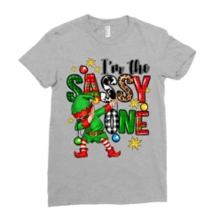 Im The Sassy One Elf Ladies Fitted T-Shirt -TeeMuse Store pd.2526121439.36.25082247.s3.1 front heather grey ffffff none x0y0 154 800x800 1