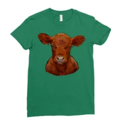 Red Angus Calf Ladies Fitted T-Shirt 7 Red Angus Calf Ladies Fitted T-Shirt -TeeMuse Store pd.2526143682.36.25077376.s3.1 front kelly green ffffff none x0y0 154 800x800 1