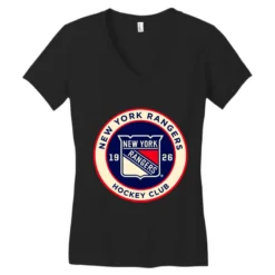 Ny Ranger Women's V-Neck T-Shirt -TeeMuse Store pd.2526192974.72.25084404.s3.1 front black ffffff none x0y23 138 800x800 1