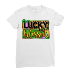 Lucky And Blessed St. Patrick's Ladies Fitted T-Shirt -TeeMuse Store pd.2526220172.36.24856169.s3.1 front white ffffff none x0y0 154 800x800 1