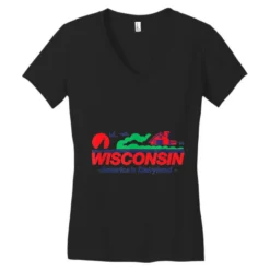 Wisconsin Women's V-Neck T-Shirt -TeeMuse Store pd.2526251798.72.25085906.s3.1 front black ffffff none x0y59.5 138 800x800 1