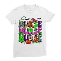 Nurse Spooky Ladies Fitted T-Shirt -TeeMuse Store pd.2526258709.36.25057178.s3.1 front white ffffff none x0y0 154 800x800 1