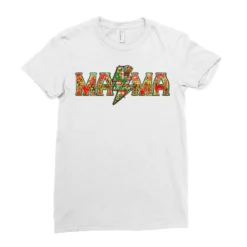 Mama Christmas Lightning Bolt Ladies Fitted T-Shirt -TeeMuse Store pd.2526259739.36.25057770.s3.1 front white ffffff none x0y0 154 800x800 1