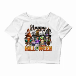 Happy Halloween Gnomes Crop Top