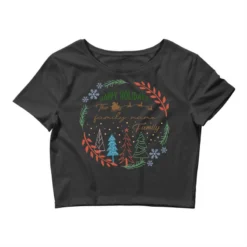 Crm21112203 Happy Holidays The (family Name) Famil Crop Top