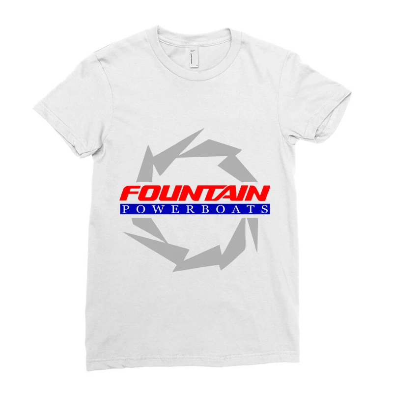 Power Boats Fountain Ladies Fitted T-Shirt 3 Power Boats Fountain Ladies Fitted T-Shirt - Image 3