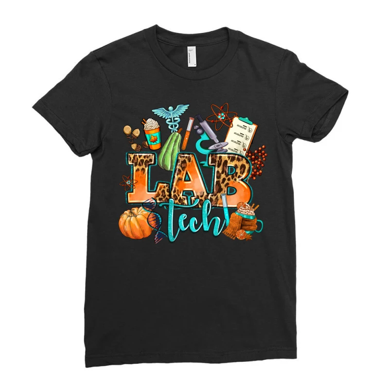 Lab Tech Fall Ladies Fitted T-Shirt 3 Lab Tech Fall Ladies Fitted T-Shirt - Image 3
