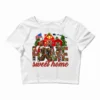 Army Christmas Home Sweet Home Crop Top