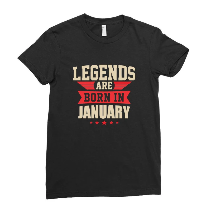 Legend Are Born In January Ladies Fitted T-Shirt 3 Legend Are Born In January Ladies Fitted T-Shirt - Image 3