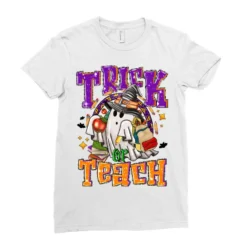 Trick Or Teach Halloween Ladies Fitted T-Shirt -TeeMuse Store pd.2526329139.36.25057527.s3.1 front white ffffff none x2.5y0 149 800x800 1