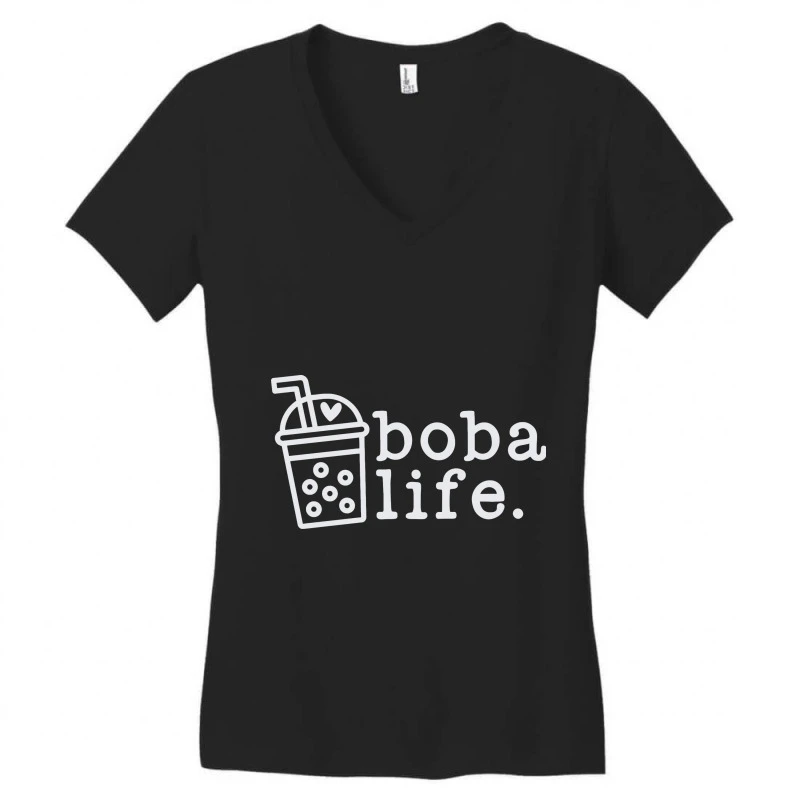Boba Life Women's V-Neck T-Shirt 3 Boba Life Women's V-Neck T-Shirt - Image 3