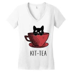 Cat Tea Women's V-Neck T-Shirt -TeeMuse Store pd.2526337677.72.25087155.s3.1 front white ffffff none x0y8 138 800x800 1