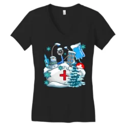 Winter Nurse Life Women's V-Neck T-Shirt -TeeMuse Store pd.2526339461.72.25086248.s3.1 front black ffffff none x0y0 138 800x800 1
