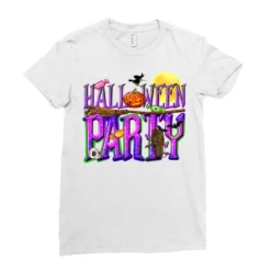 Halloween Party Ladies Fitted T-Shirt -TeeMuse Store pd.2526345714.36.25057485.s3.1 front white ffffff none x0y0 154 800x800 1