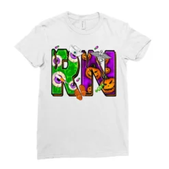 Halloween RN Registered Nurse Ladies Fitted T-Shirt 7 Halloween RN Registered Nurse Ladies Fitted T-Shirt -TeeMuse Store pd.2526345842.36.25057484.s3.1 front white ffffff none x0y0 154 800x800 1