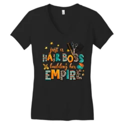 Just A Nail Boss Building Her Empire Women's V-Neck T-Shirt -TeeMuse Store pd.2526357737.72.25086173.s3.1 front black ffffff none x0y0 138 800x800 1