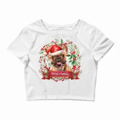 Merry Christmas Dog Crop Top