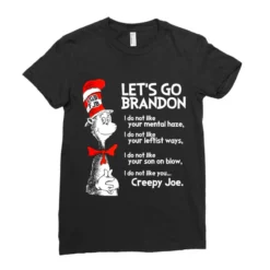 Let's Go Brandon Dr. Seuss The Cat In The Ha, Fjb Ladies Fitted T-Shirt -TeeMuse Store pd.2526373086.36.25088073.s3.1 front black ffffff none x0y11 154 800x800 1