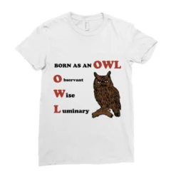OWL Ladies Fitted T-Shirt -TeeMuse Store pd.2526394537.36.25089252.s3.1 front white ffffff none x0y33 154 800x800 1