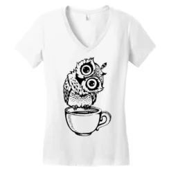 Owl Lover Women's V-Neck T-Shirt -TeeMuse Store pd.2526401976.72.25089318.s3.1 front white ffffff none x13y0 112 800x800 1