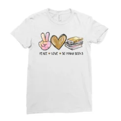 Peace Love So Many Books Sublimation Ladies Fitted T-Shirt 7 Peace Love So Many Books Sublimation Ladies Fitted T-Shirt -TeeMuse Store pd.2526402343.36.25089330.s3.1 front white ffffff none x0y0 154 800x800 1