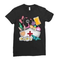 Nurse Easter Ladies Fitted T-Shirt -TeeMuse Store pd.2526453506.36.25085968.s3.1 front black ffffff none x0y0 154 800x800 1