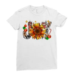 Joy With Sunflower Ladies Fitted T-Shirt -TeeMuse Store pd.2526462694.36.25086882.s3.1 front white ffffff none x0y0 154 800x800 1