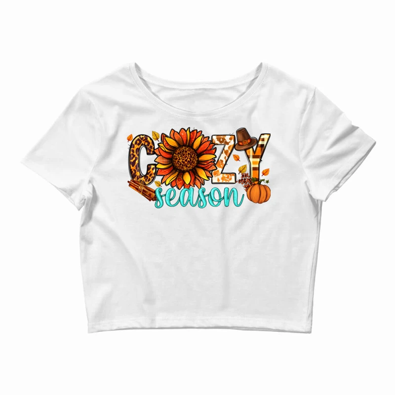 Cozy Season Thanksgiving Crop Top 1 Cozy Season Thanksgiving Crop Top