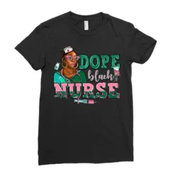 Afro Nurse Dope Black Ladies Fitted T-Shirt 7 Afro Nurse Dope Black Ladies Fitted T-Shirt -TeeMuse Store pd.2526521142.36.25090701.s3.1 front black ffffff none x0y0 154 800x800 1