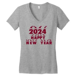 2024 Happy New Year Women's V-Neck T-Shirt -TeeMuse Store pd.2526532012.72.25092274.s3.1 front heather ffffff none x0y0 138 800x800 1