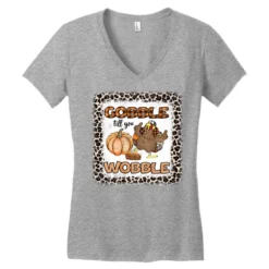 Gobble Till You Wobble Sublimation Women's V-Neck T-Shirt 7 Gobble Till You Wobble Sublimation Women's V-Neck T-Shirt -TeeMuse Store pd.2526540675.72.25092932.s3.1 front heather ffffff none x0y0 138 800x800 1