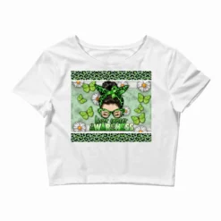 Liver Cancer Awareness Messy Bun Crop Top