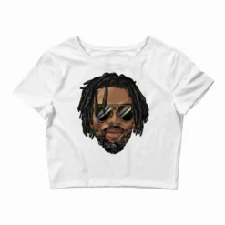 Black Man With Locs Goatee Beard Crop Top