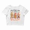 Thanksgiving With My Gnomies Sublimatio Crop Top