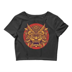 Dragon Head Pop Color Crop Top