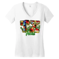 Christmas Texas Women's V-Neck T-Shirt -TeeMuse Store pd.2526596093.72.25093855.s3.1 front white ffffff none x0y0 138 800x800 1