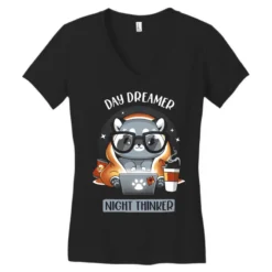 Nocturnal Personality Women's V-Neck T-Shirt -TeeMuse Store pd.2526602453.72.25067324.s3.1 front black ffffff none x0y0 138 800x800 1