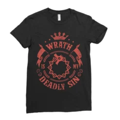 Wrath Is My Deadly Sin Ladies Fitted T-Shirt 7 Wrath Is My Deadly Sin Ladies Fitted T-Shirt -TeeMuse Store pd.2526610585.36.25069073.s3.1 front black ffffff none x0y0 154 800x800 1