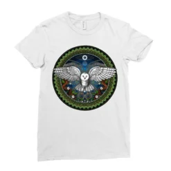 Ayahuasca Owl Bird Ladies Fitted T-Shirt -TeeMuse Store pd.2526618793.36.25071389.s3.1 front white ffffff none x0y0 154 800x800 1