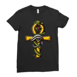 Egyptian Ankh Cross Eye Of Horus Symbol Ladies Fitted T-Shirt -TeeMuse Store pd.2526628292.36.25074016.s3.1 front black ffffff none x7.5y0 139 800x800 1