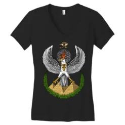 Egyptian Eye Of Horus Women's V-Neck T-Shirt -TeeMuse Store pd.2526631105.72.25075381.s3.1 front black ffffff none x0y0 138 800x800 1