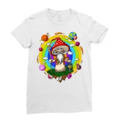 Magic Mushroom Wizard Ladies Fitted T-Shirt -TeeMuse Store pd.2526645521.36.25082844.s3.1 front white ffffff none x0y0 154 800x800 1