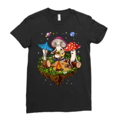 Magic Mushrooms Hippie Fungus Ladies Fitted T-Shirt 7 Magic Mushrooms Hippie Fungus Ladies Fitted T-Shirt -TeeMuse Store pd.2526648568.36.25082848.s3.1 front black ffffff none x0y0 154 800x800 1