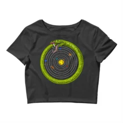 Ouroboros Space Solar System Crop Top