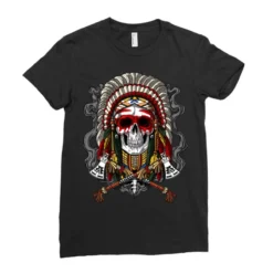 Native American Chief Skull Indian Ladies Fitted T-Shirt 7 Native American Chief Skull Indian Ladies Fitted T-Shirt -TeeMuse Store pd.2526650475.36.25083769.s3.1 front black ffffff none x0y0 154 800x800 1