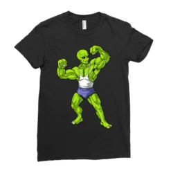 Space Alien Bodybuilder Ladies Fitted T-Shirt 7 Space Alien Bodybuilder Ladies Fitted T-Shirt -TeeMuse Store pd.2526664723.36.25088784.s3.1 front black ffffff none x12y0 130 800x800 1